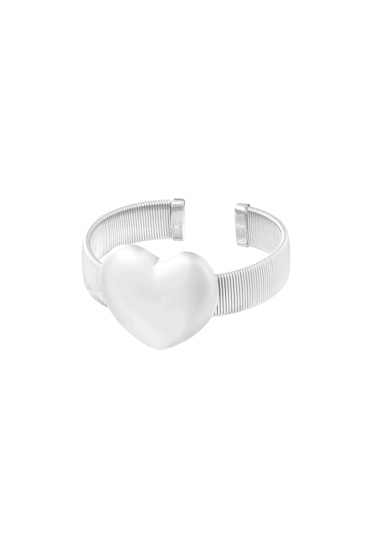 Hart armband zilver