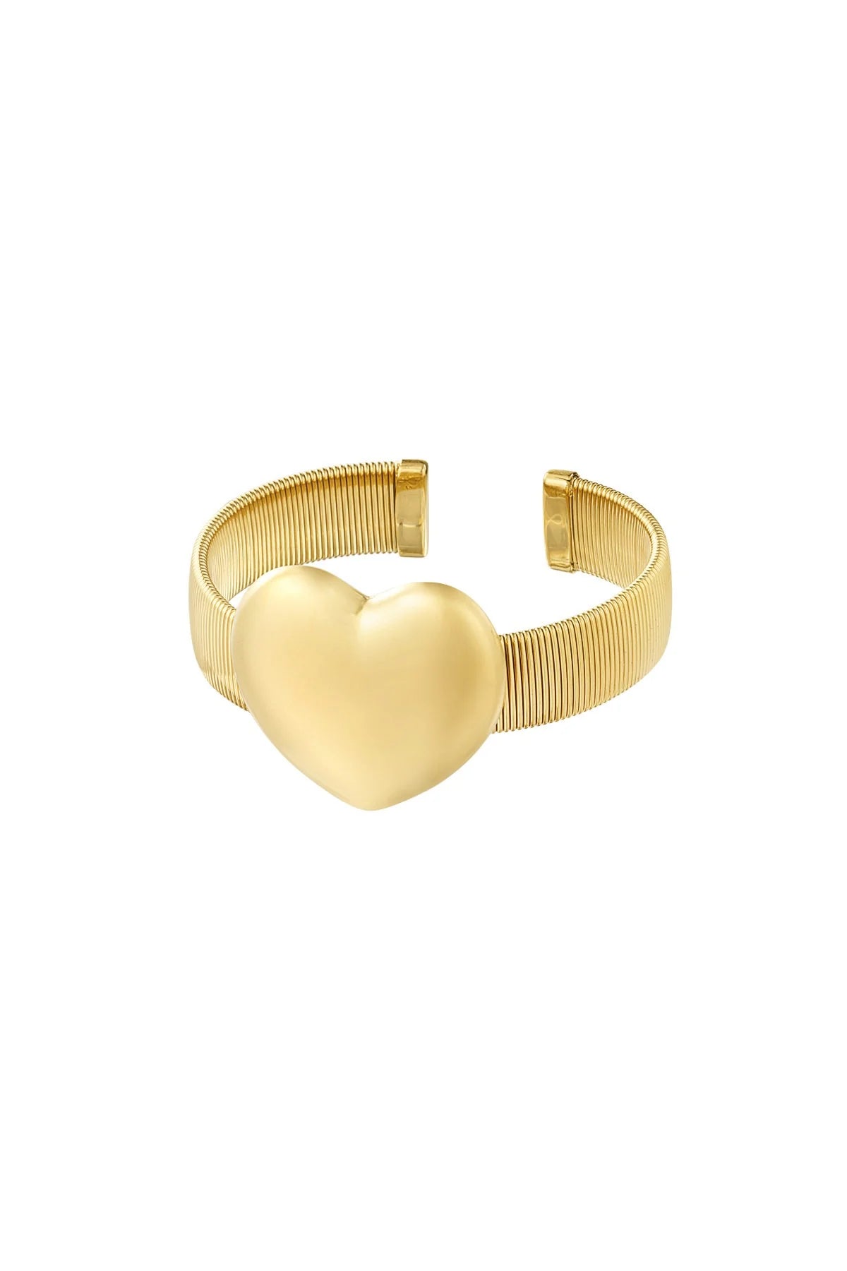 Hart armband goud